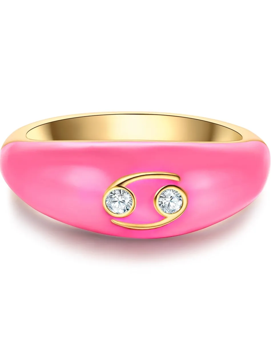 Damen Ring - Sternzeichen Krebs