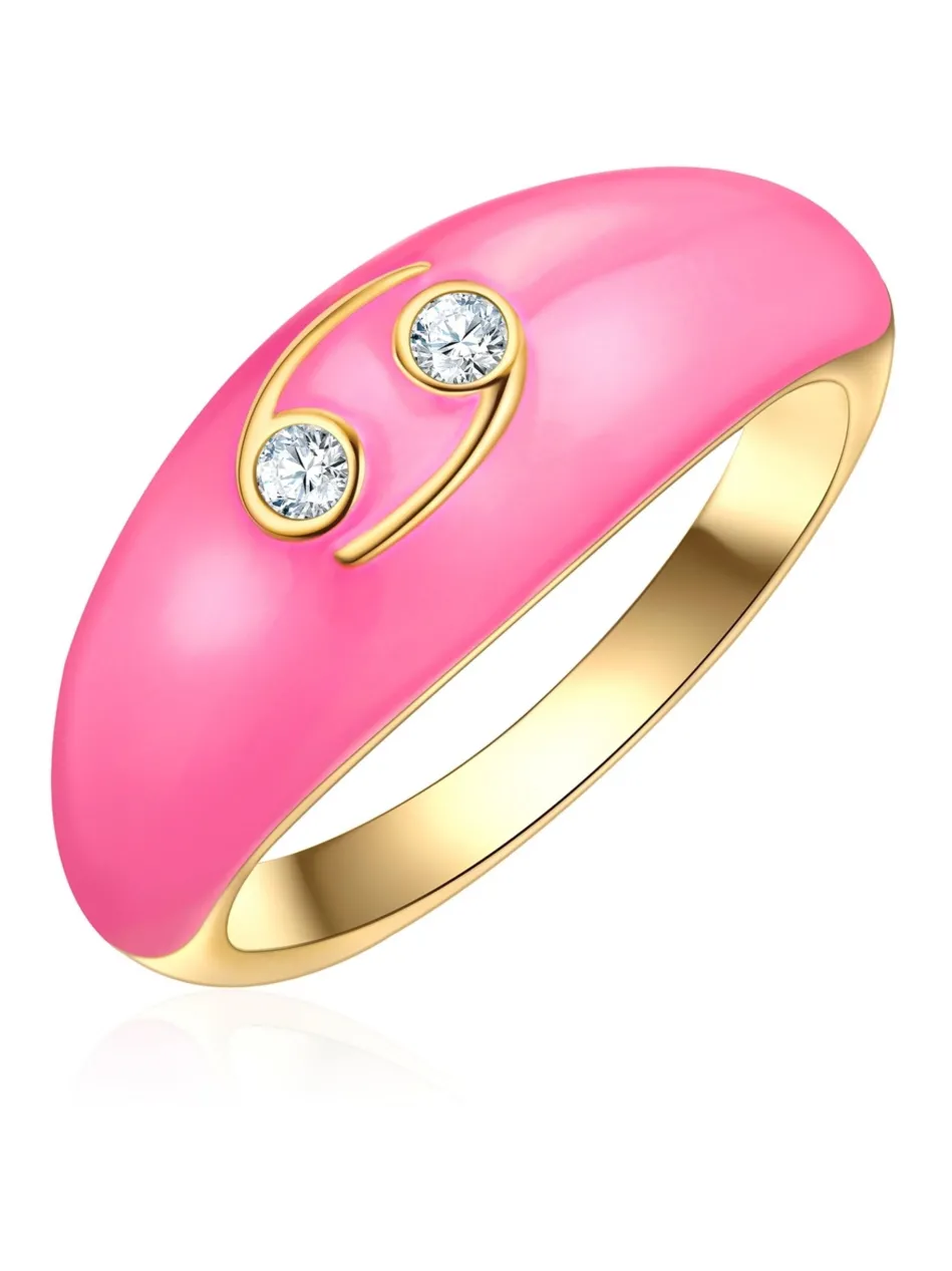 Damen Ring - Sternzeichen Krebs