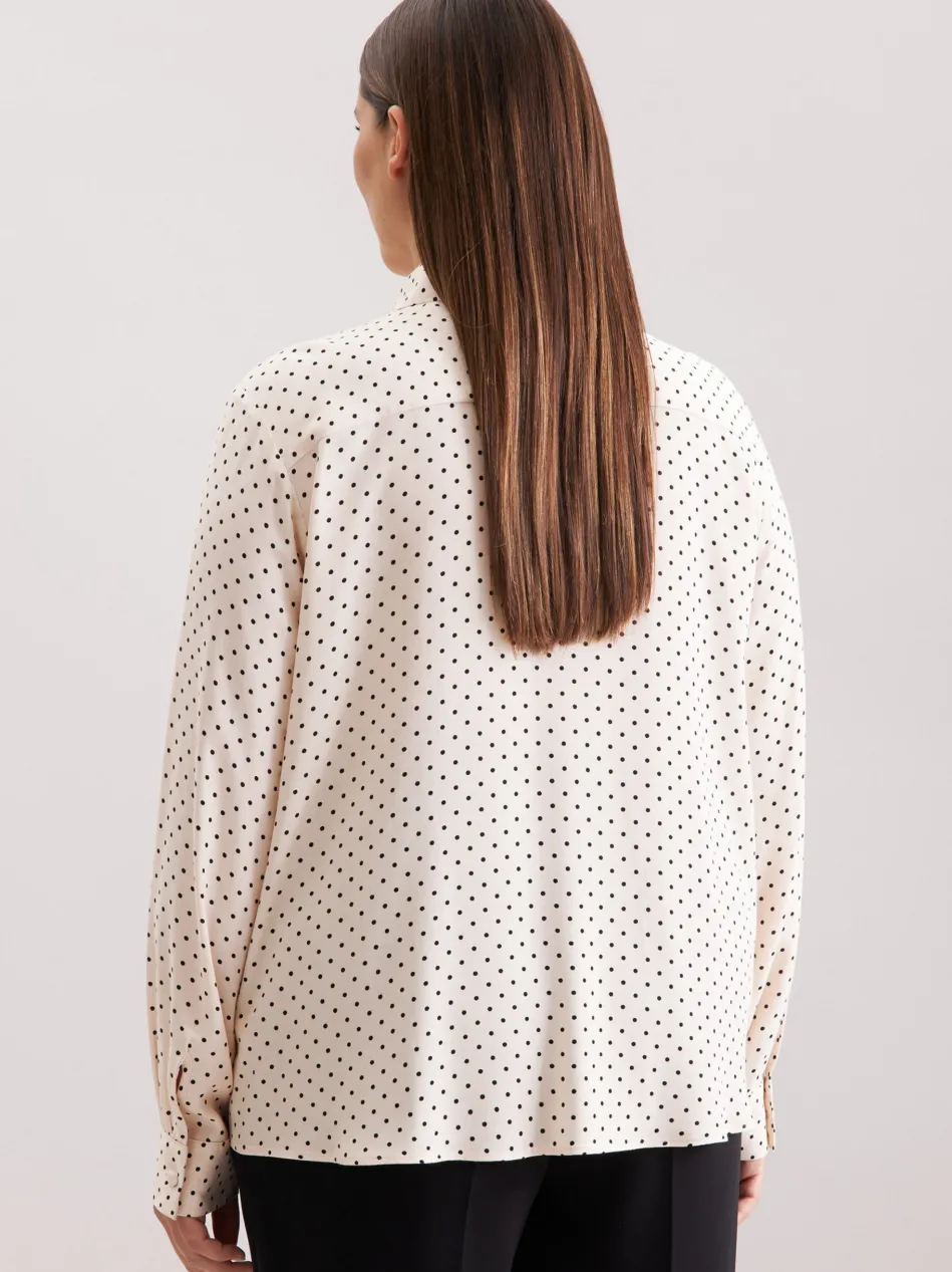 Damen Ausgestellte Bluse - Druck