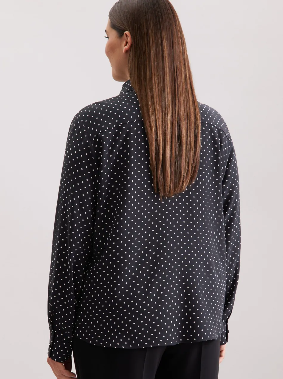 Damen Ausgestellte Bluse - Druck