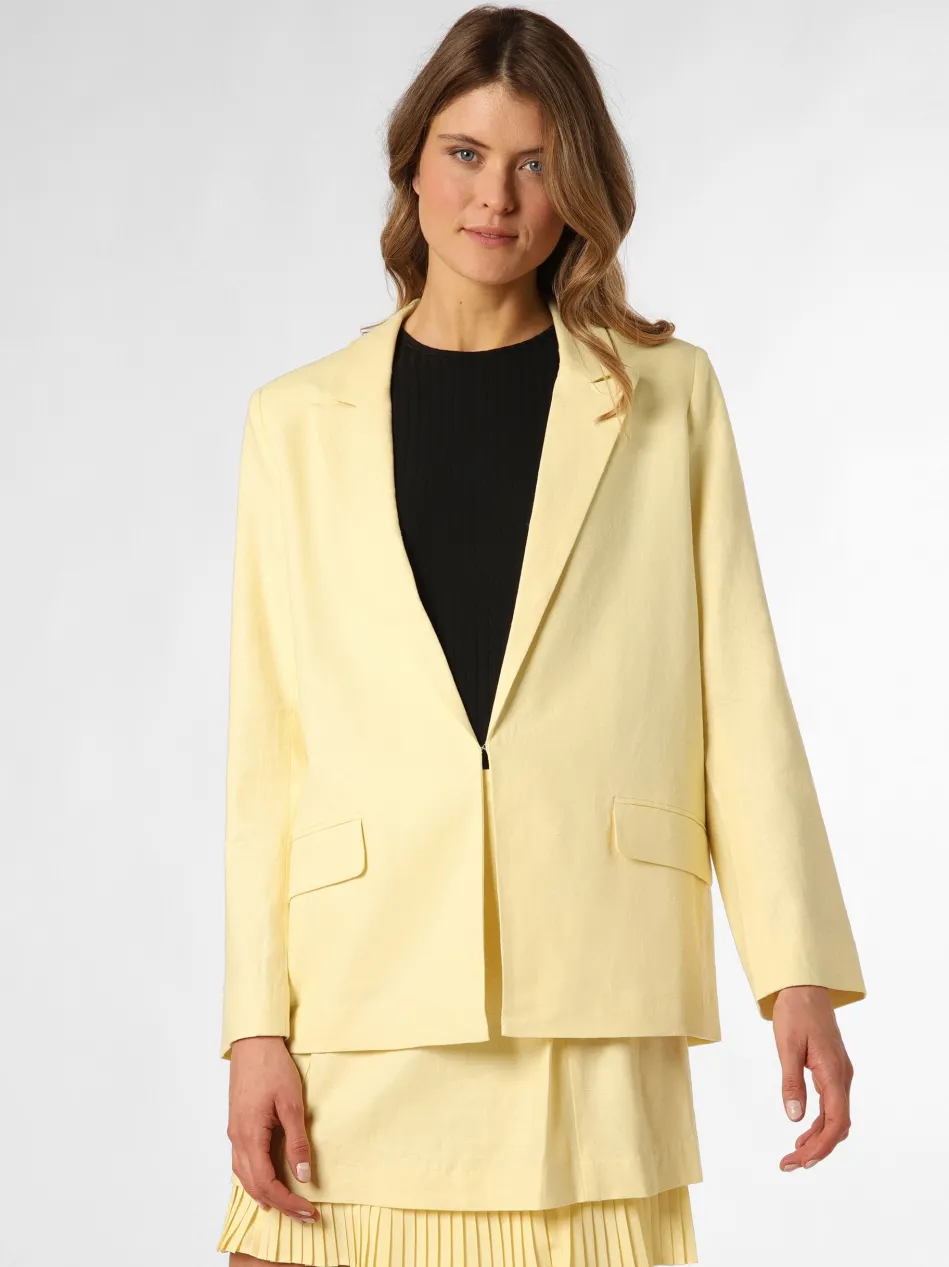 Damen Blazer mit Leinen-Anteil