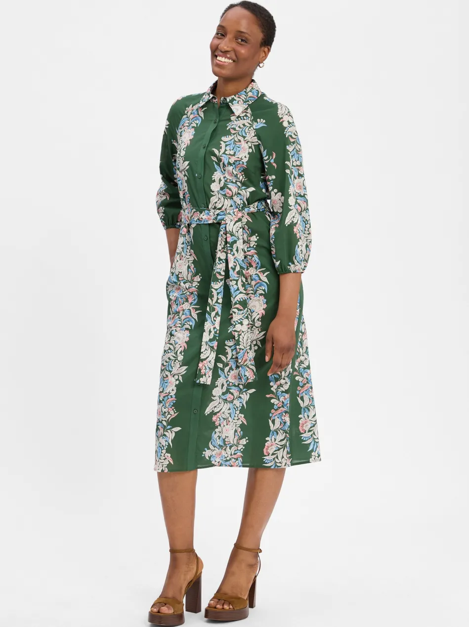 Damen Blusenkleid