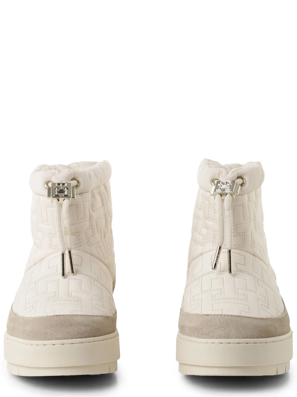 Damen Boots mit Leder-Anteil