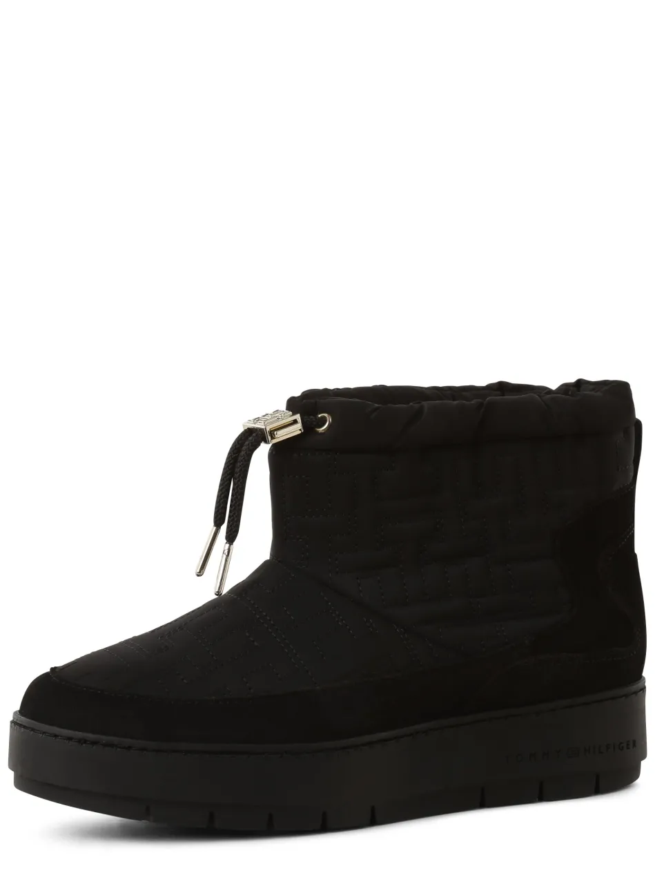 Damen Boots mit Leder-Anteil