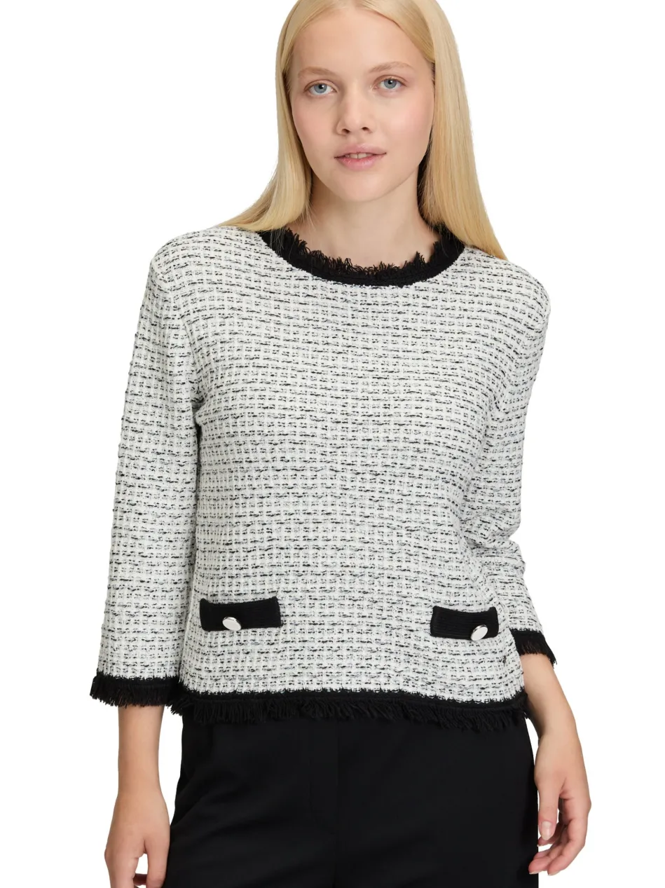 Damen Bouclé-Pullover