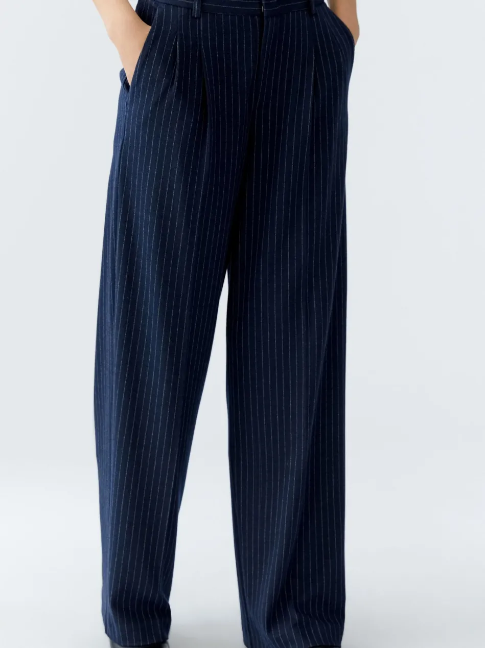 Damen Bundfaltenhose