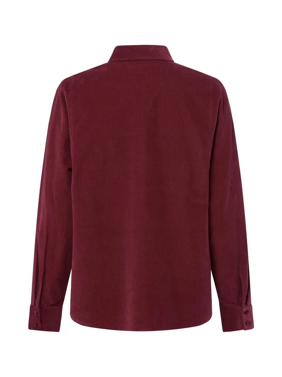 Damen Cordbluse