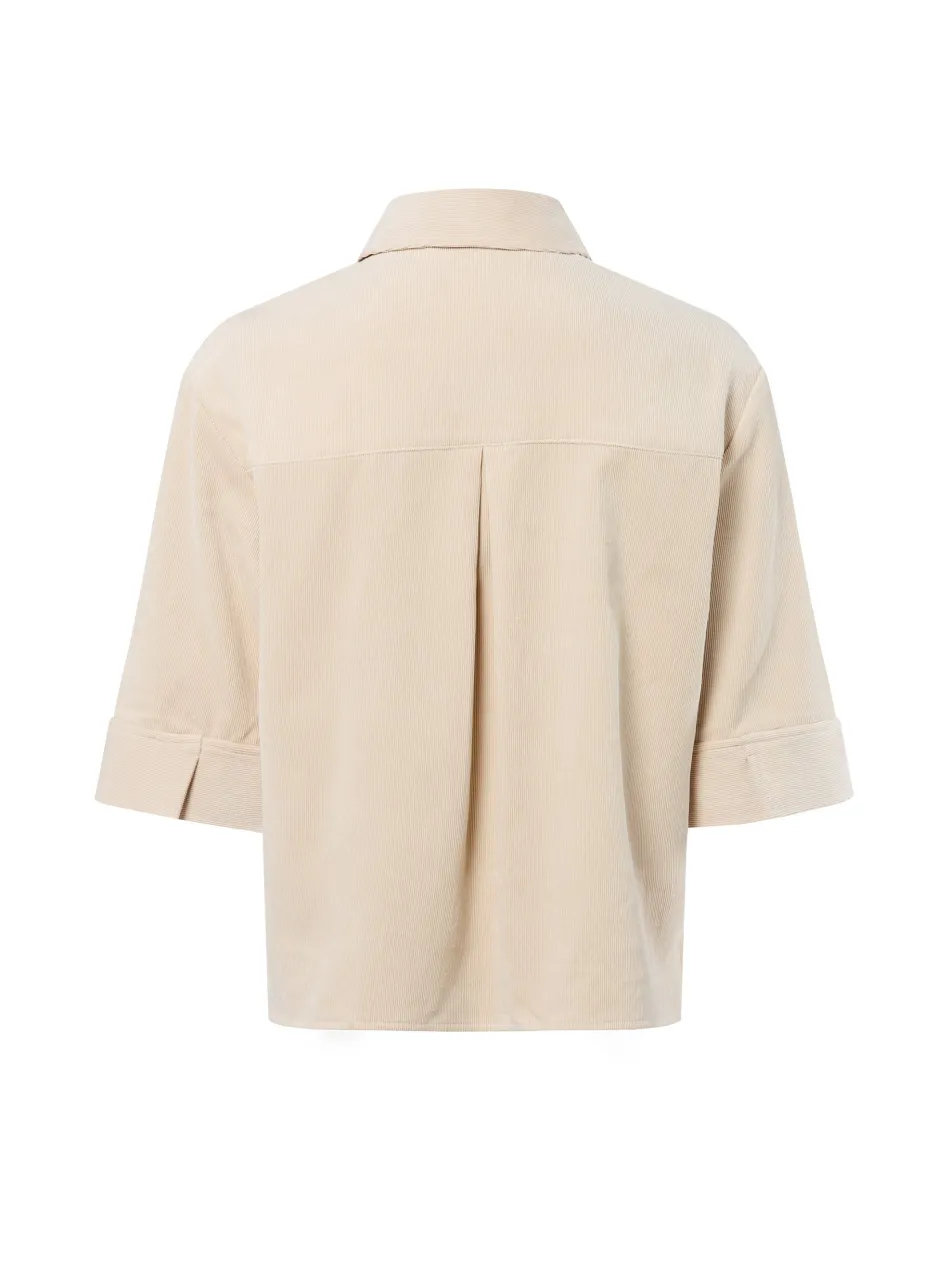 Damen Cord-Hemdbluse - Faisa