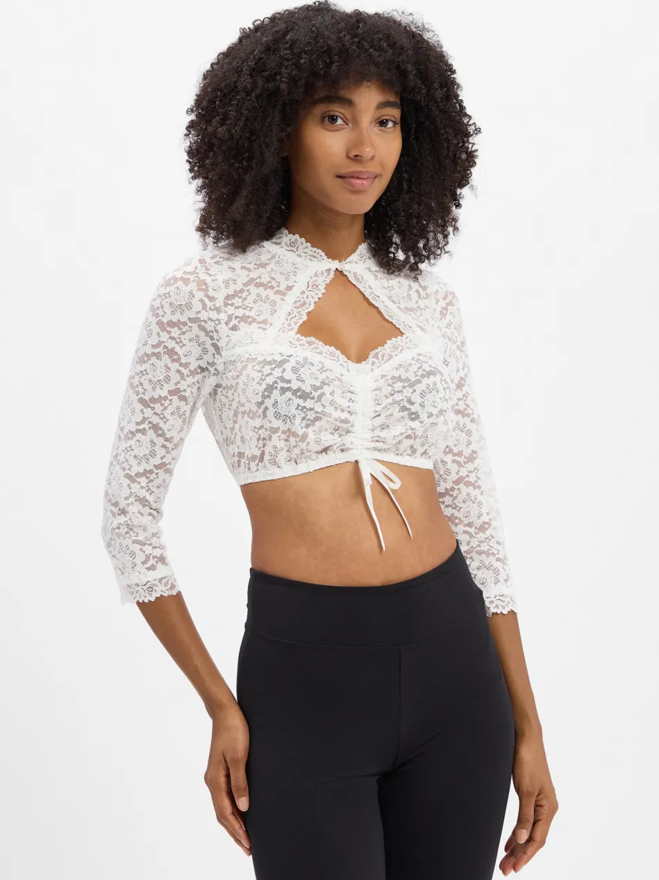 Damen Dirndlbluse aus Spitze