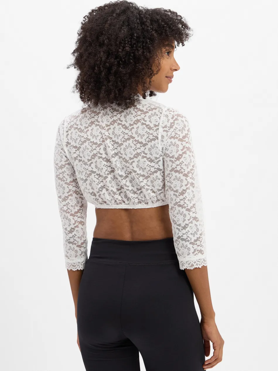 Damen Dirndlbluse aus Spitze