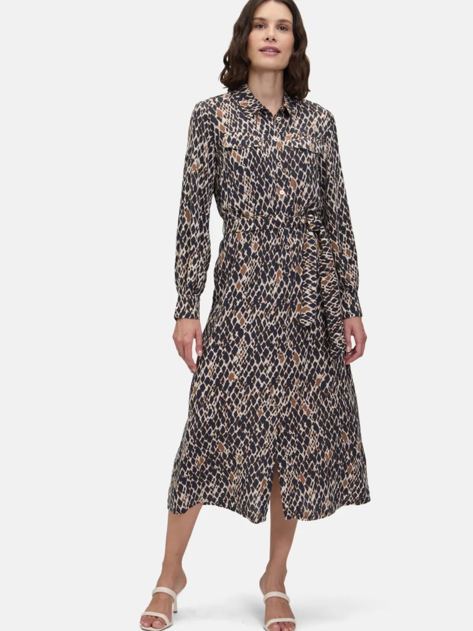 Damen Hemdblusenkleid