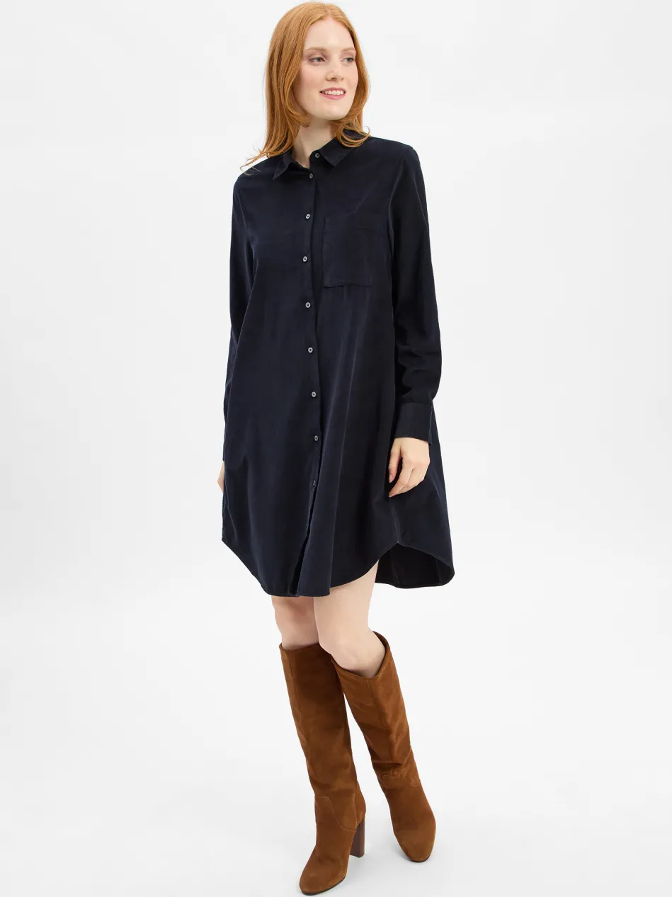 Damen Hemdblusenkleid