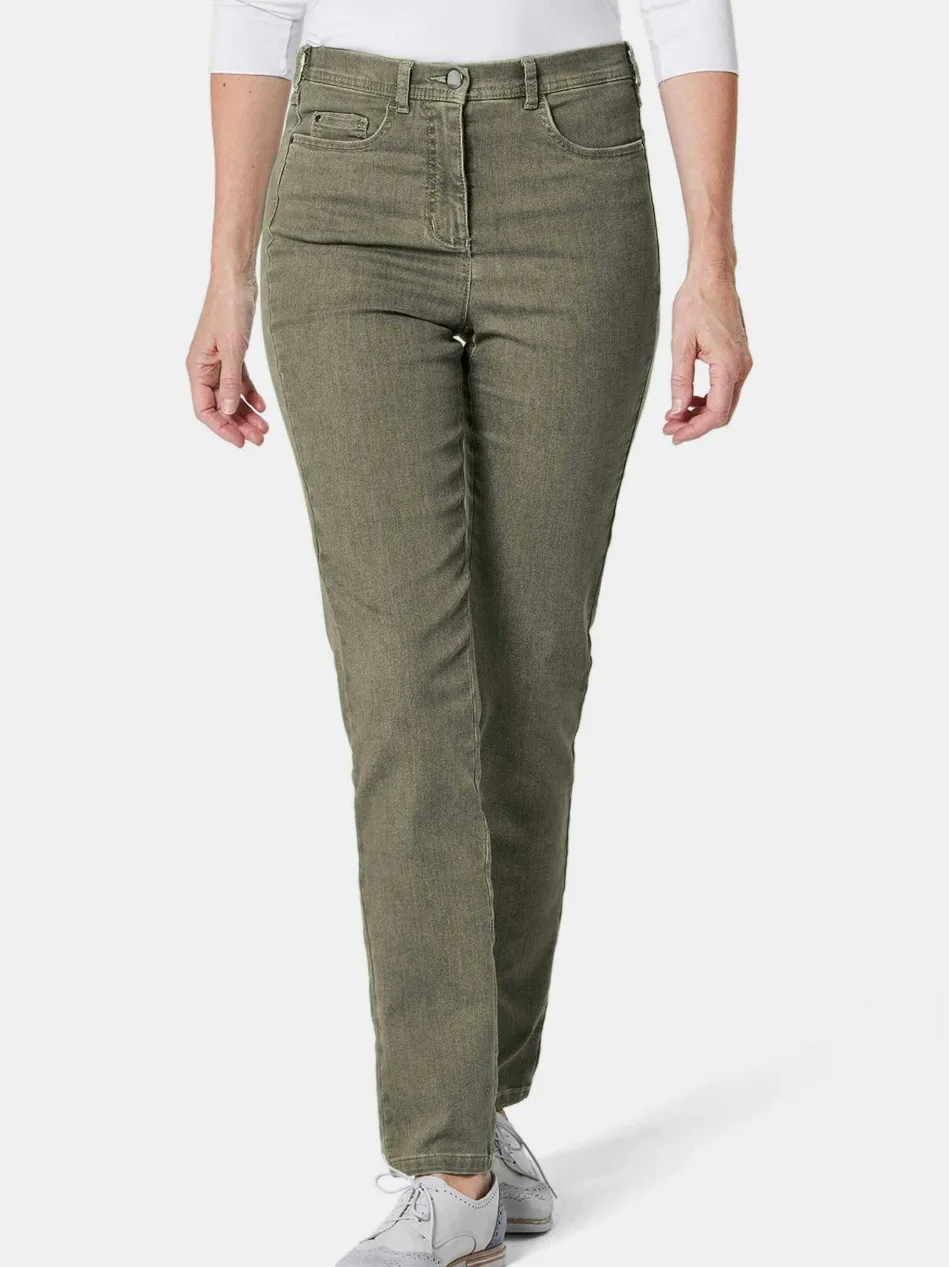 Damen High-Stretch-Jeanshose - Damen Jeans Slim Fit LOUISA mit Stretch-Anteil