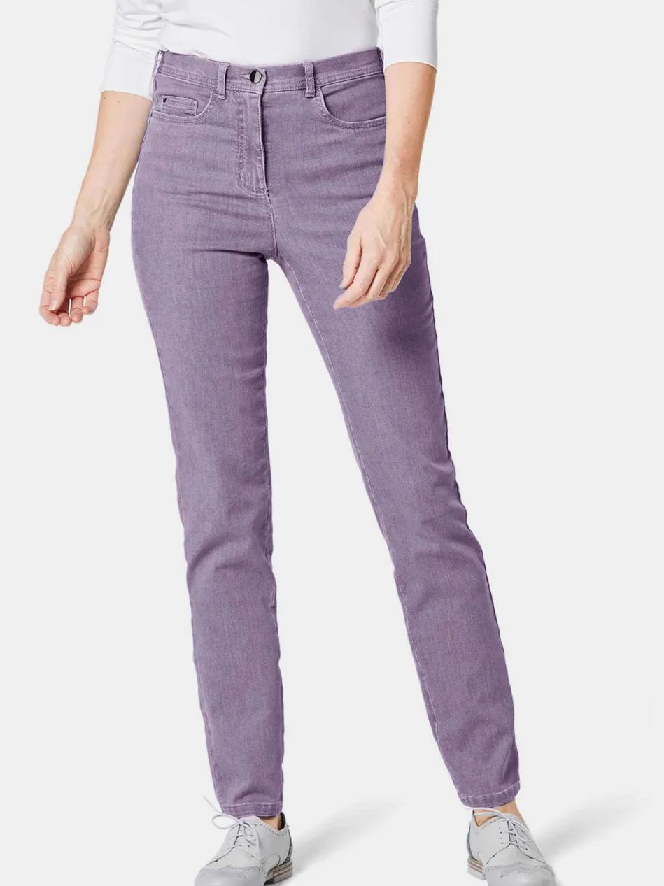 Damen High-Stretch-Jeanshose - Damen Jeans Slim Fit LOUISA mit Stretch-Anteil