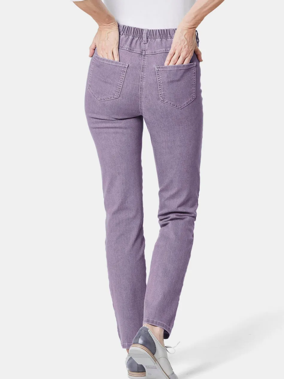 Damen High-Stretch-Jeanshose - Damen Jeans Slim Fit LOUISA mit Stretch-Anteil