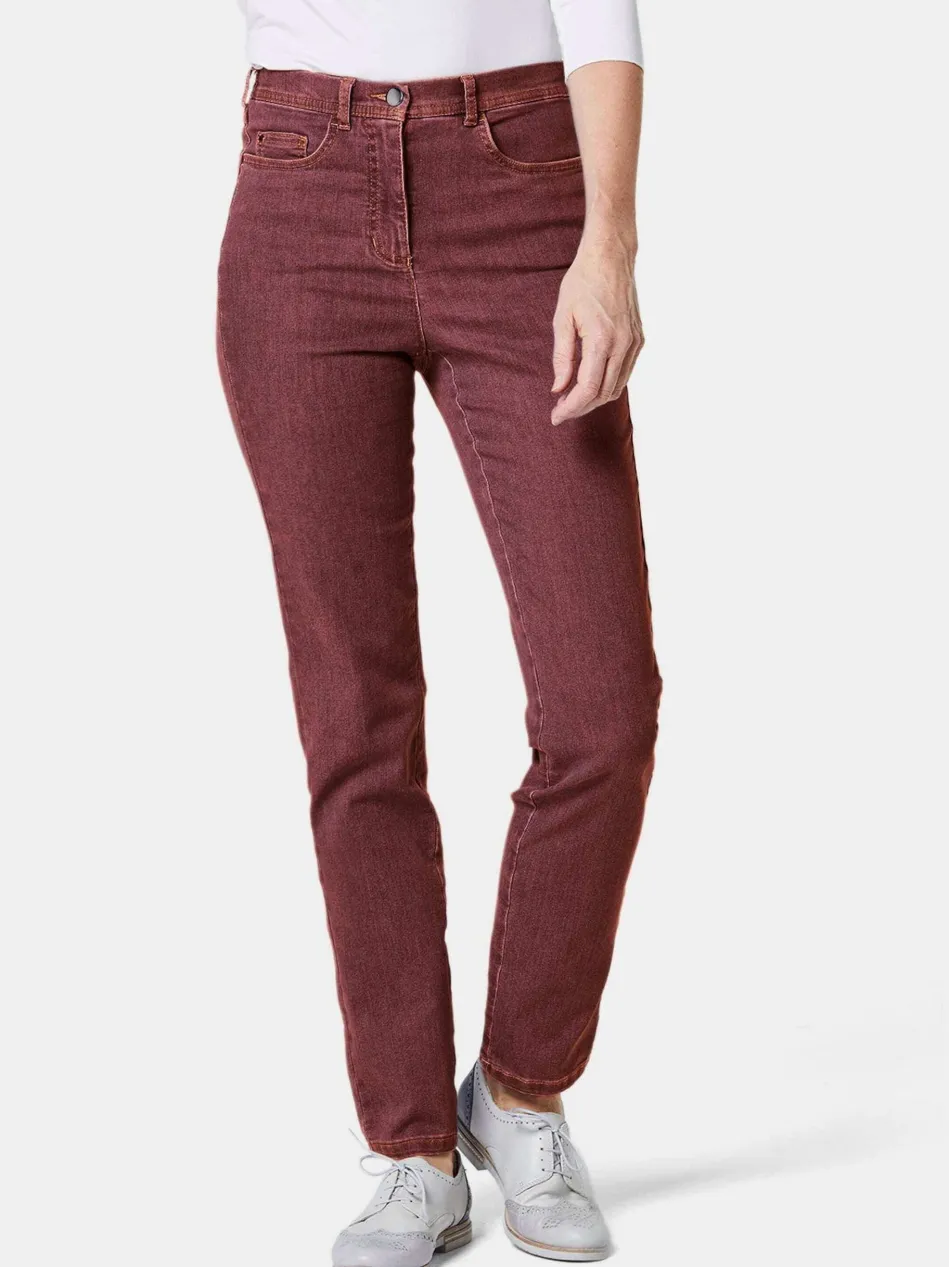 Damen High-Stretch-Jeanshose - Damen Jeans Slim Fit LOUISA mit Stretch-Anteil