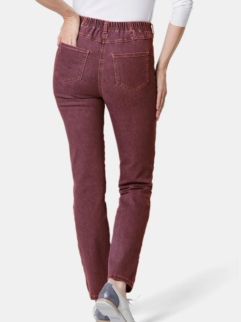 Damen High-Stretch-Jeanshose - Damen Jeans Slim Fit LOUISA mit Stretch-Anteil