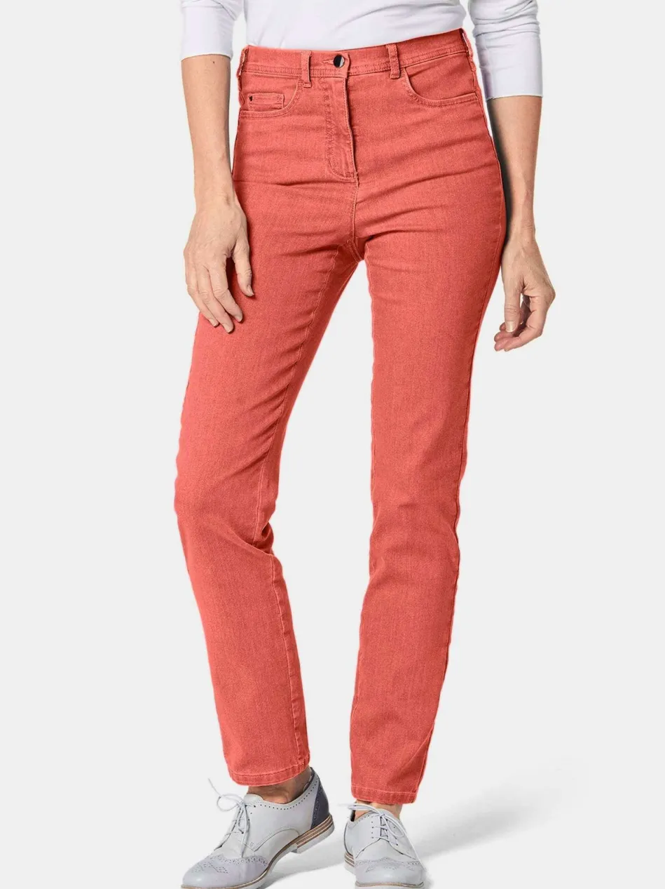 Damen High-Stretch-Jeanshose - Damen Jeans Slim Fit LOUISA mit Stretch-Anteil