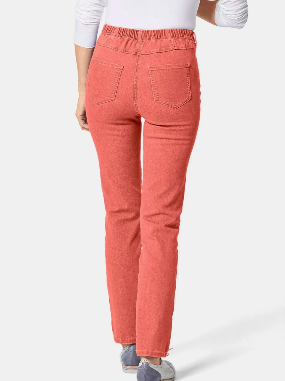 Damen High-Stretch-Jeanshose - Damen Jeans Slim Fit LOUISA mit Stretch-Anteil