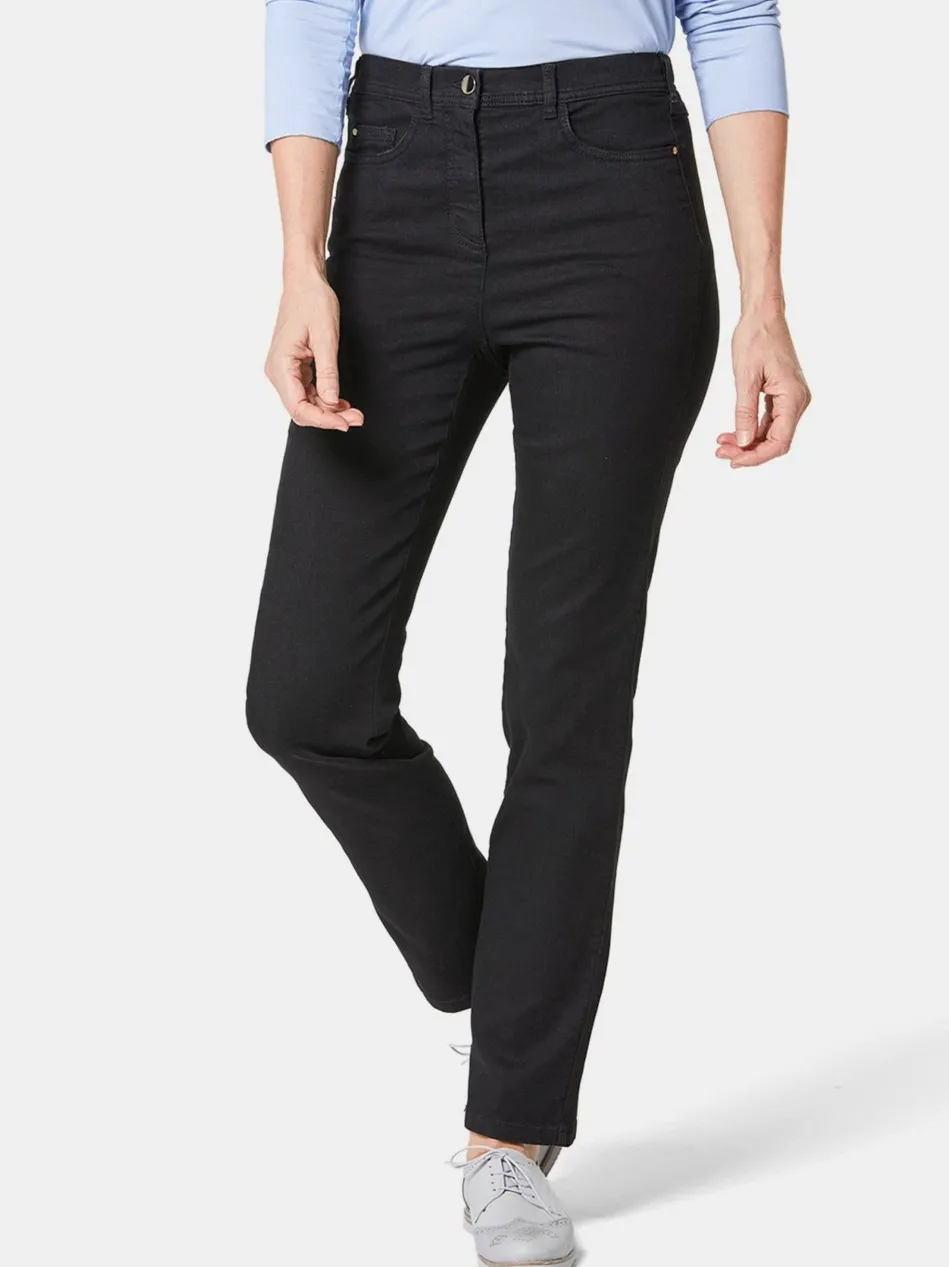 Damen High-Stretch-Jeanshose - Damen Jeans Slim Fit LOUISA mit Stretch-Anteil