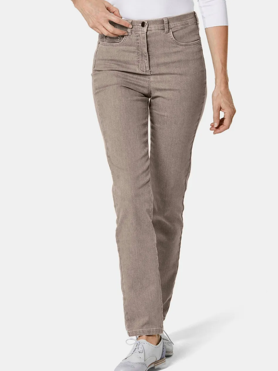 Damen High-Stretch-Jeanshose - Damen Jeans Slim Fit LOUISA mit Stretch-Anteil
