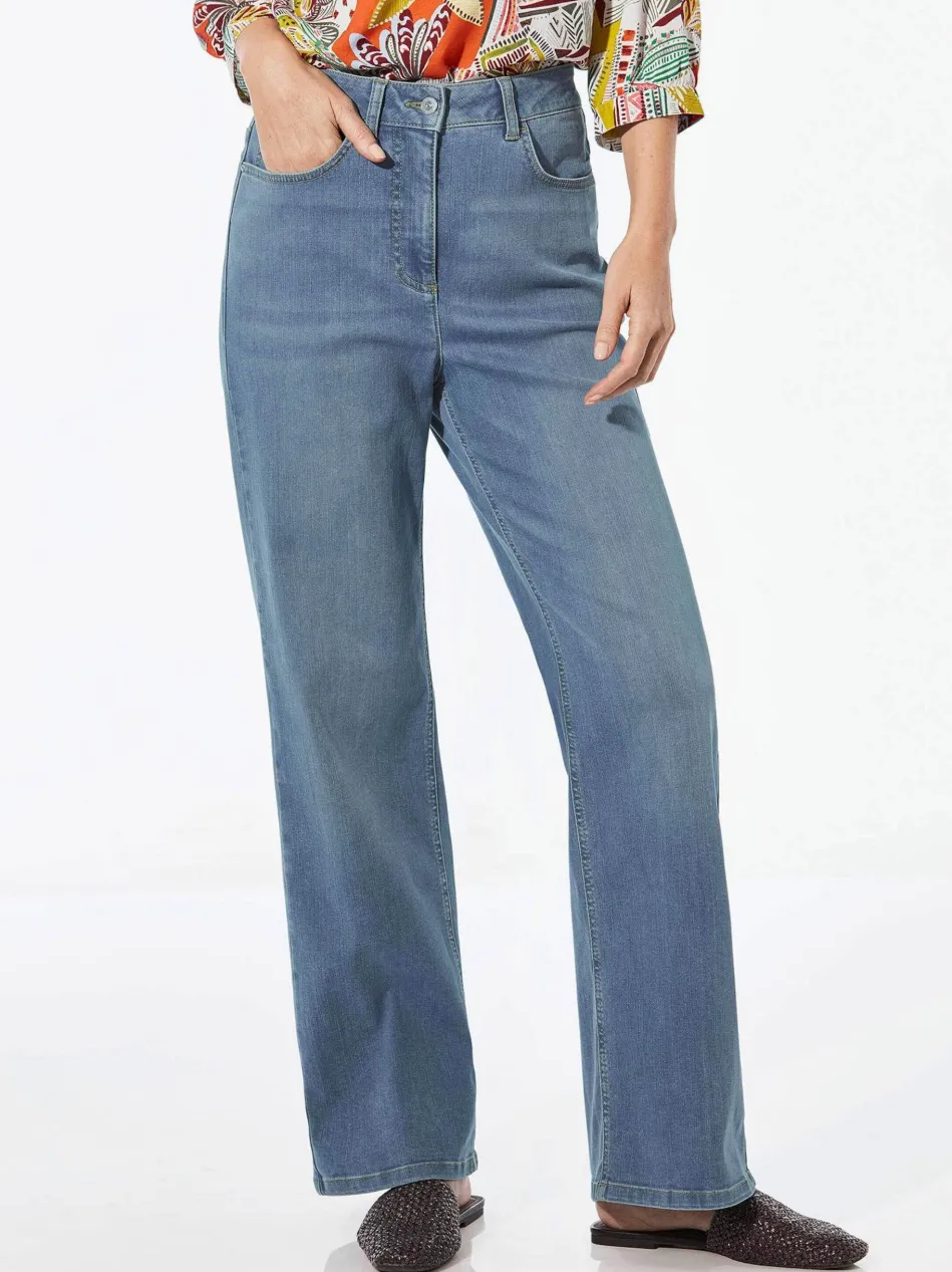 Damen Jeans - Denim Jeans mit weitem Bein