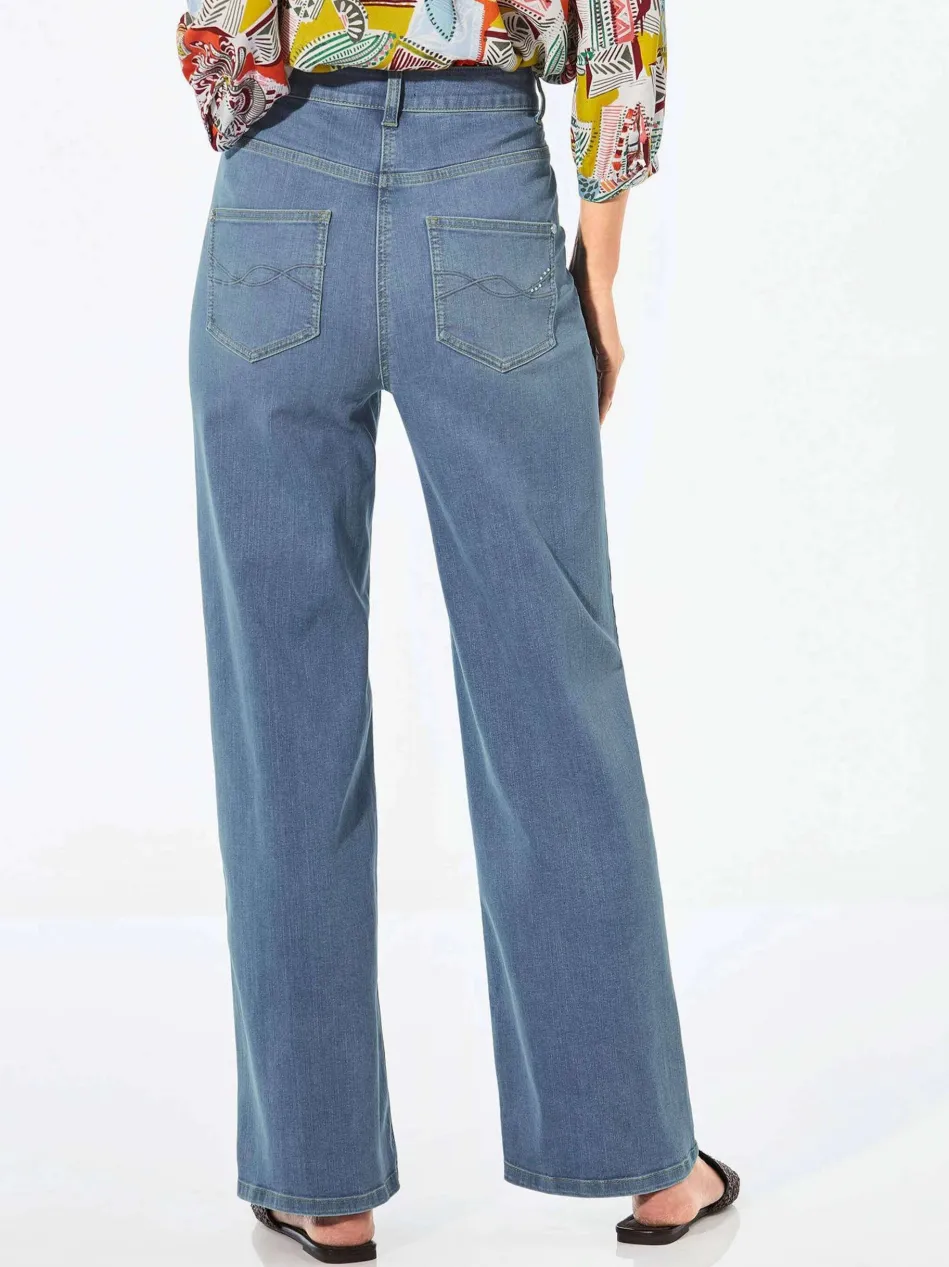 Damen Jeans - Denim Jeans mit weitem Bein