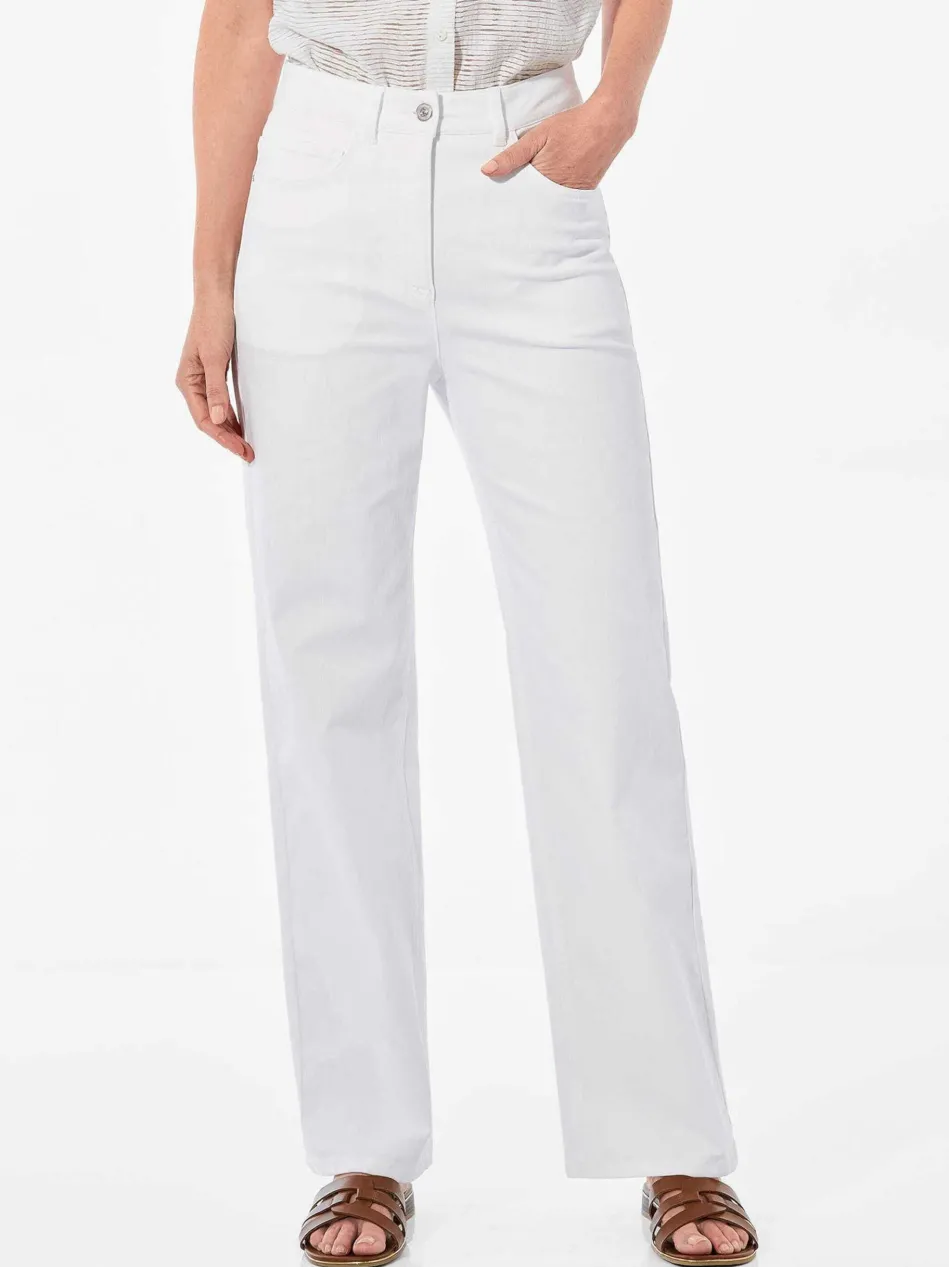 Damen Jeans - Denim Jeans mit weitem Bein