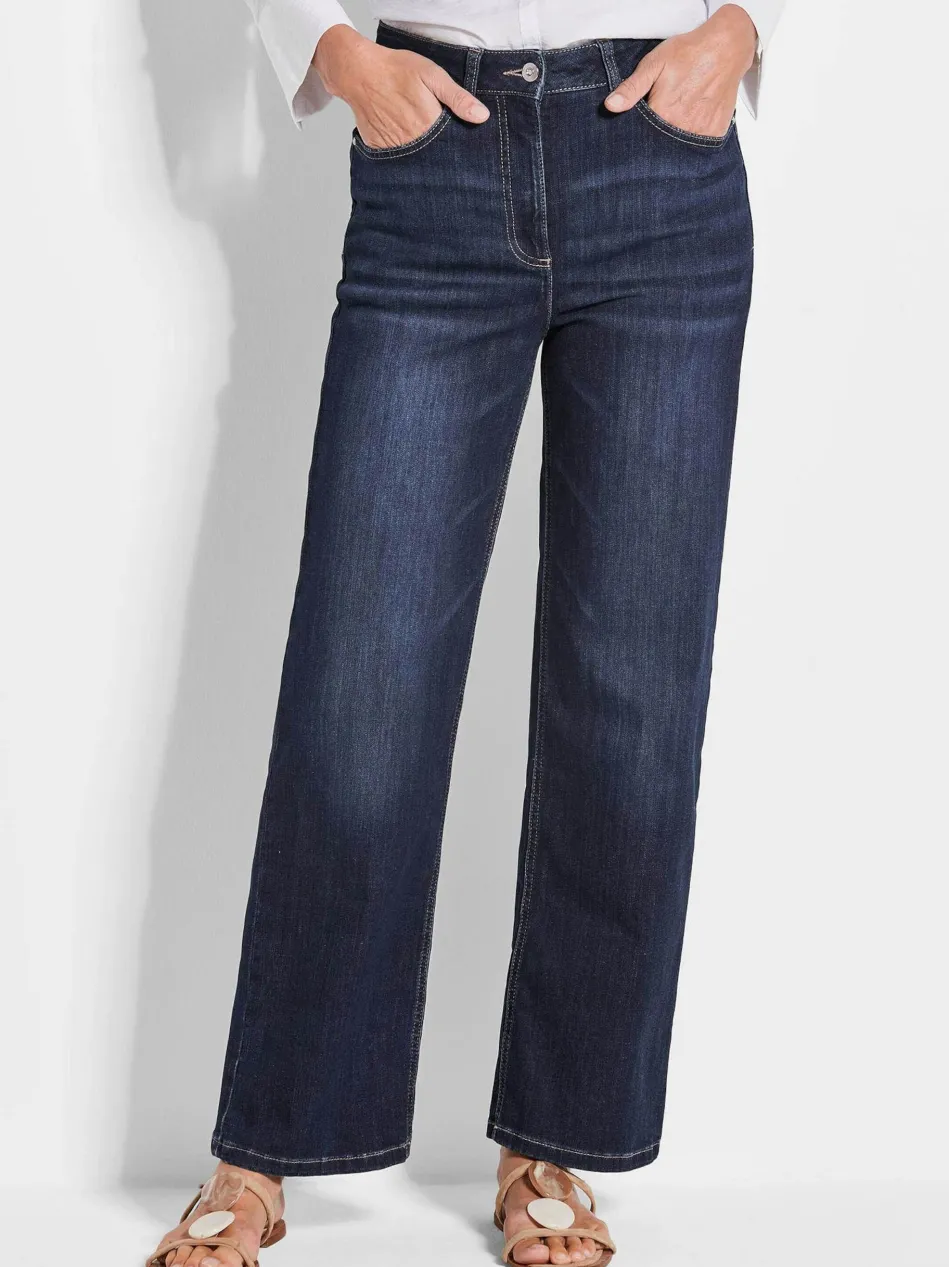 Damen Jeans - Denim Jeans mit weitem Bein