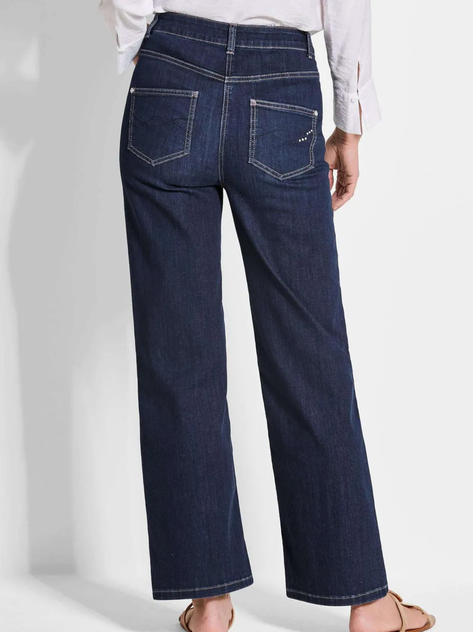 Damen Jeans - Denim Jeans mit weitem Bein