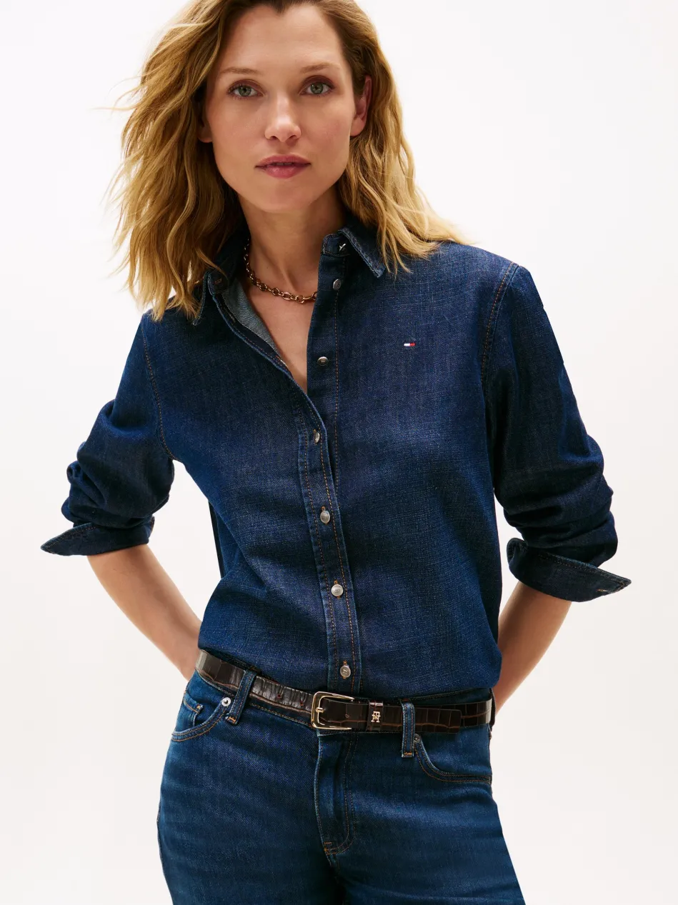 Damen Jeansbluse
