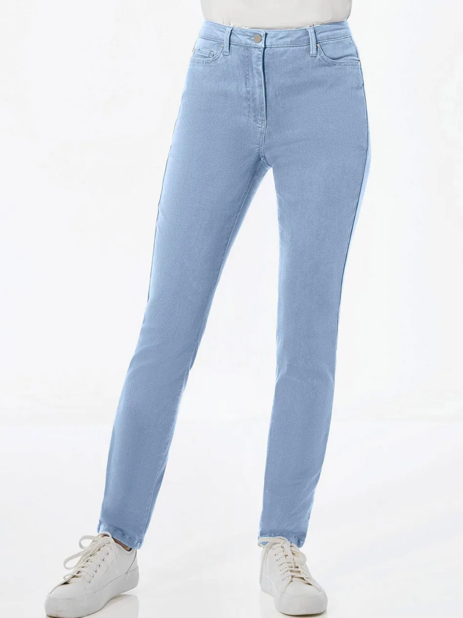 Damen Jeanshose - Lange Freizeithose BELLA mit Formbund