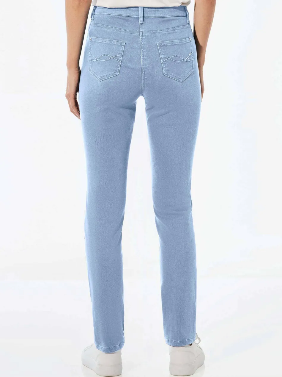 Damen Jeanshose - Lange Freizeithose BELLA mit Formbund