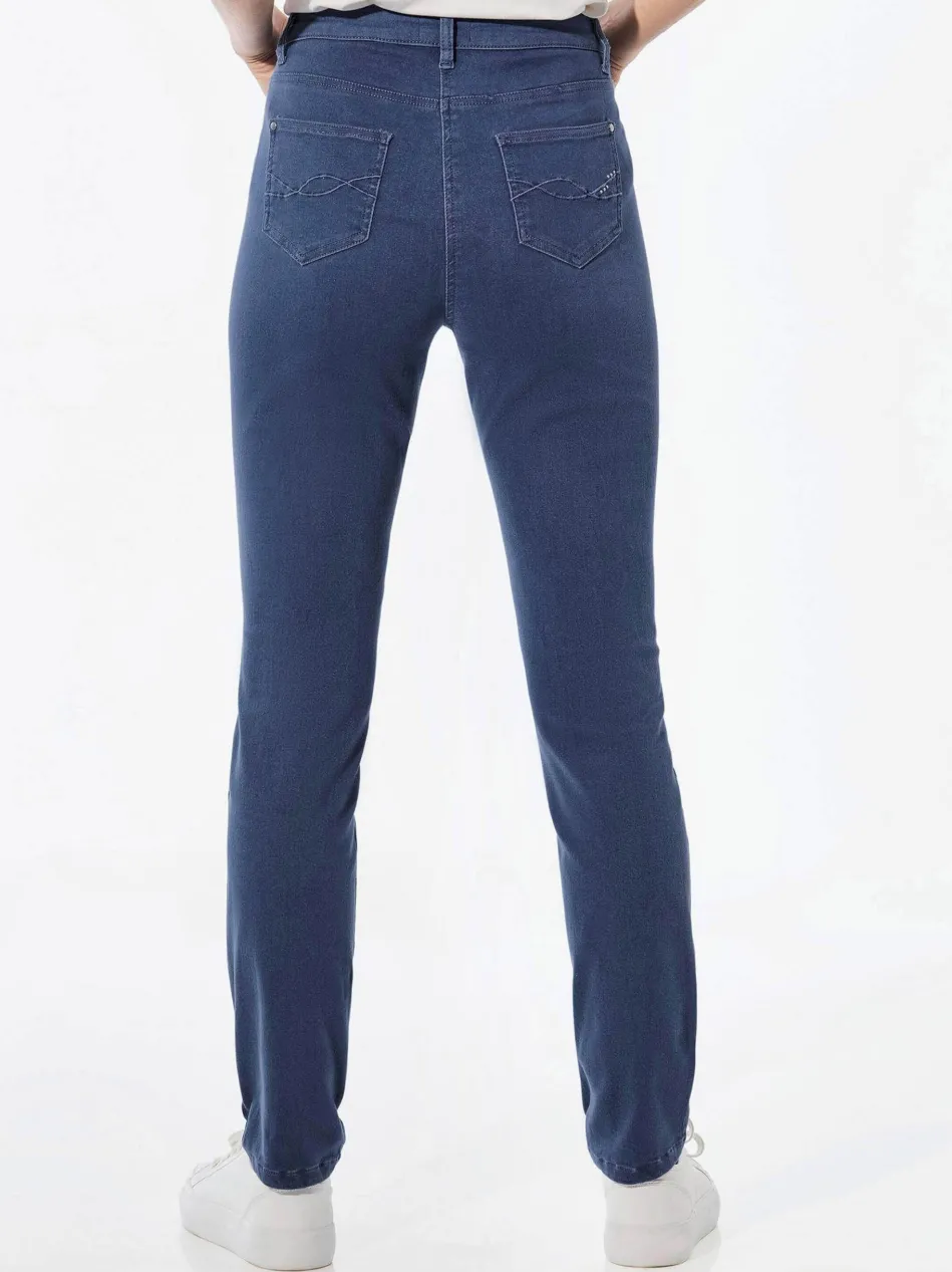Damen Jeanshose - Lange Freizeithose BELLA mit Formbund