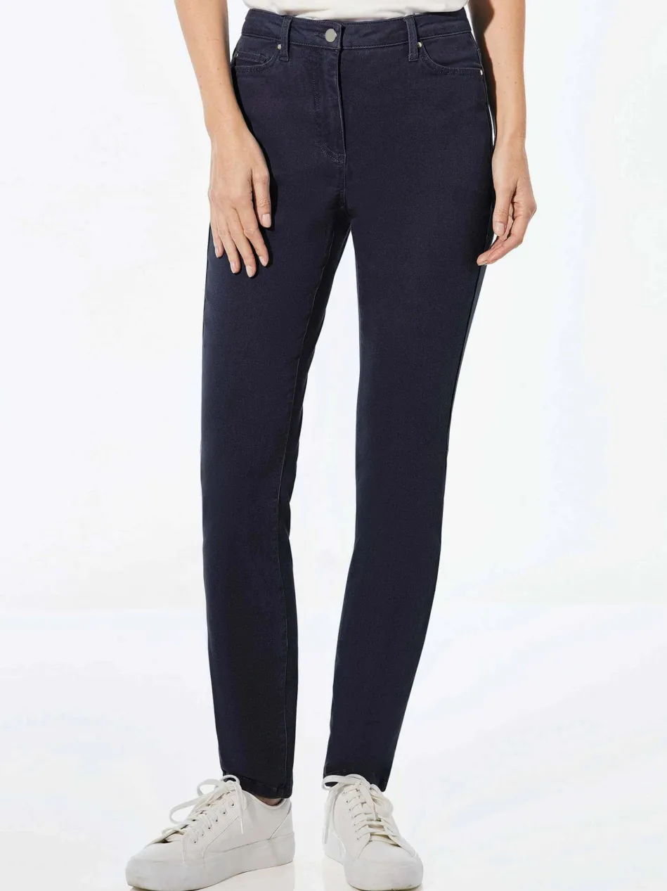 Damen Jeanshose - Lange Freizeithose BELLA mit Formbund