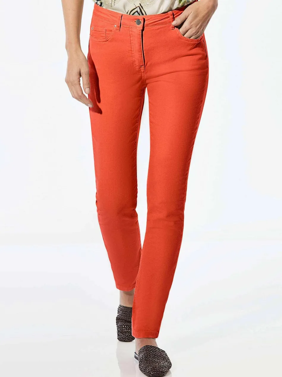 Damen Jeanshose - Lange Freizeithose BELLA mit Formbund