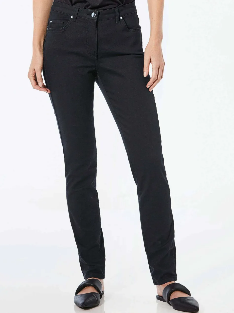 Damen Jeanshose - Lange Freizeithose BELLA mit Formbund