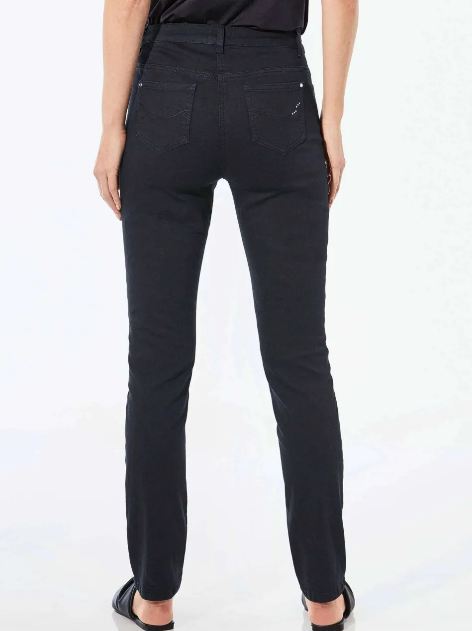 Damen Jeanshose - Lange Freizeithose BELLA mit Formbund