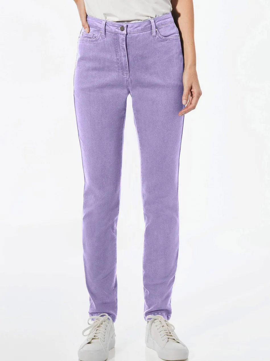 Damen Jeanshose - Lange Freizeithose BELLA mit Formbund