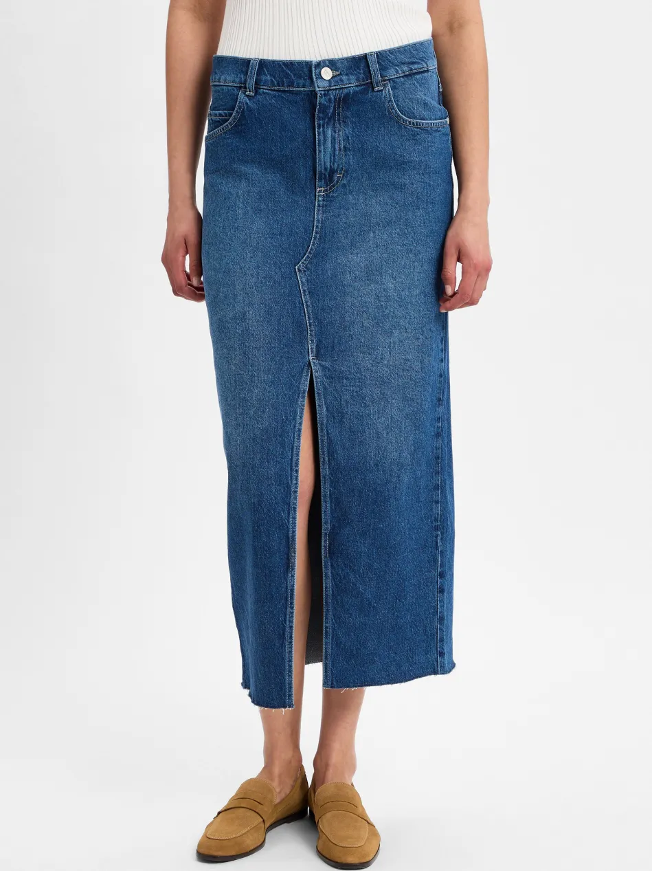 Damen Jeansrock - Midi Denim