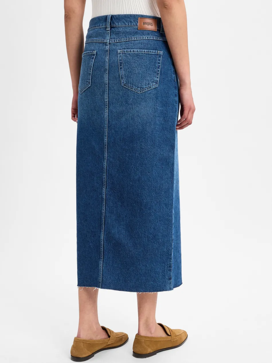 Damen Jeansrock - Midi Denim