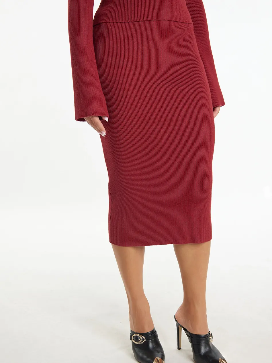 Damen Jersey Bleistiftrock