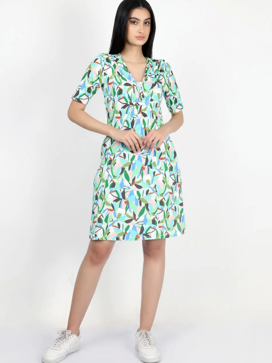 Damen Jerseykleid