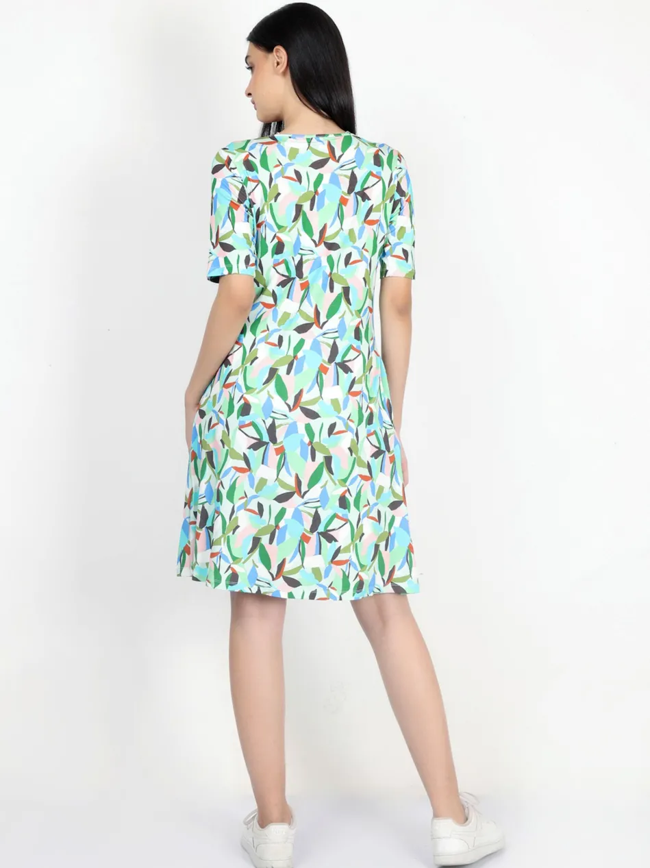 Damen Jerseykleid