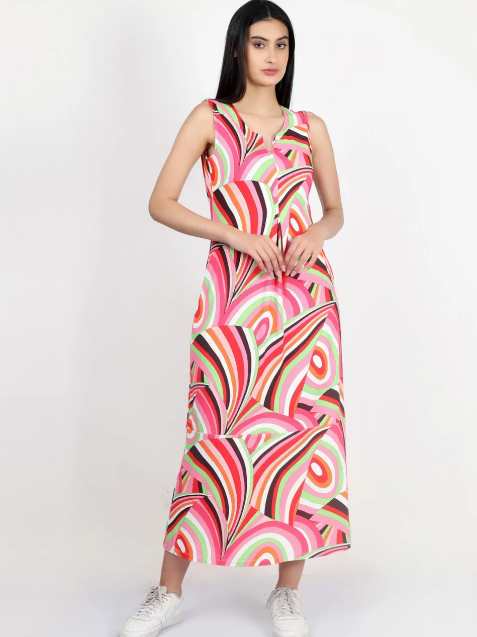 Damen Jerseykleid