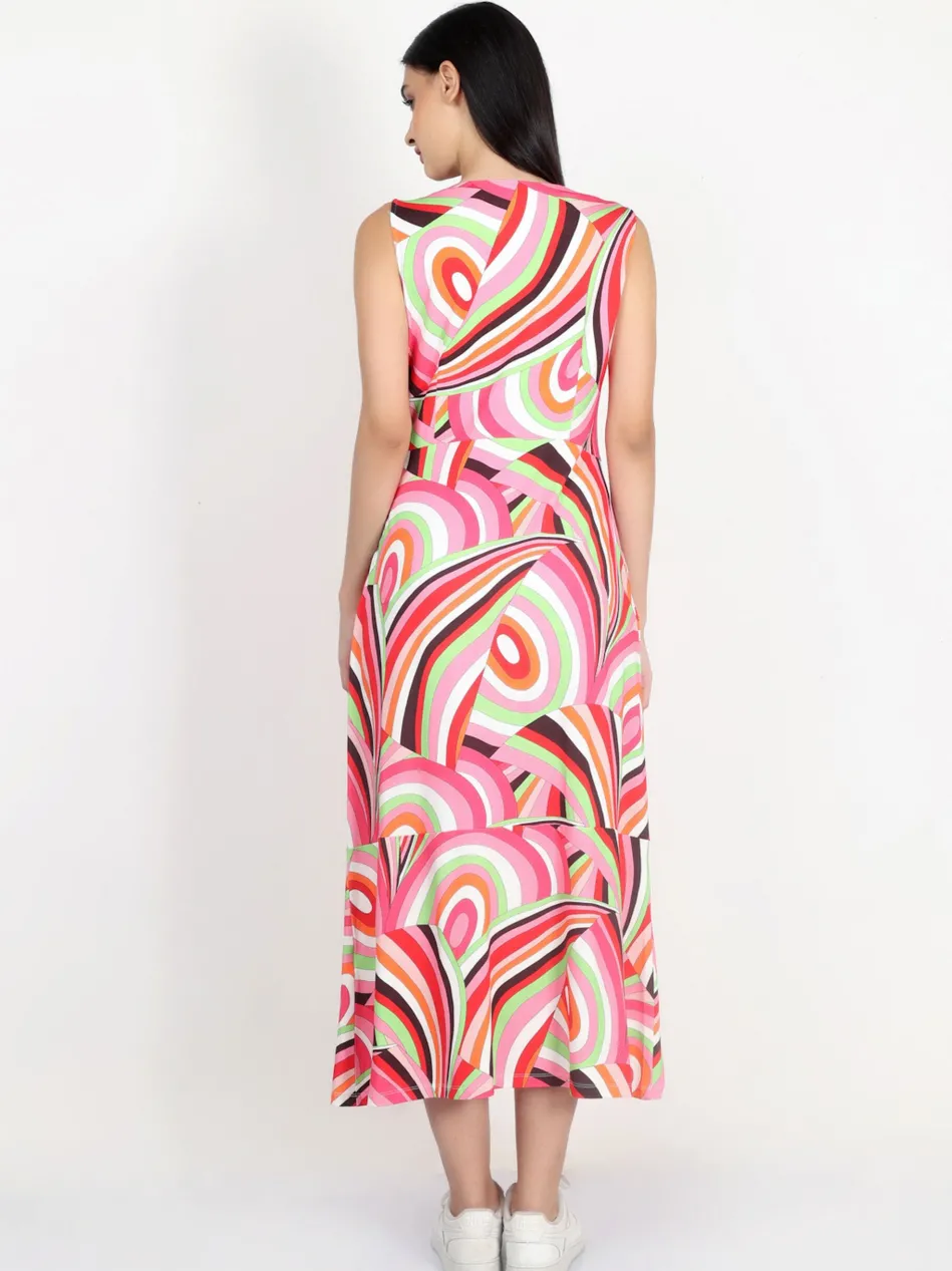 Damen Jerseykleid