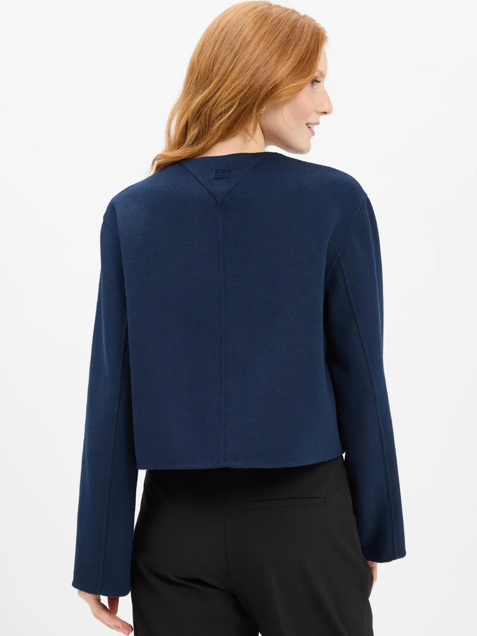 Damen Kastenjacke mit Woll-Anteil