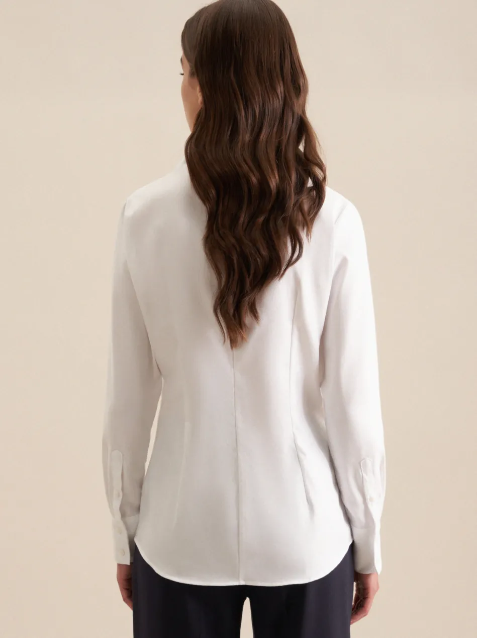 Damen Kelchkragenbluse - Uni