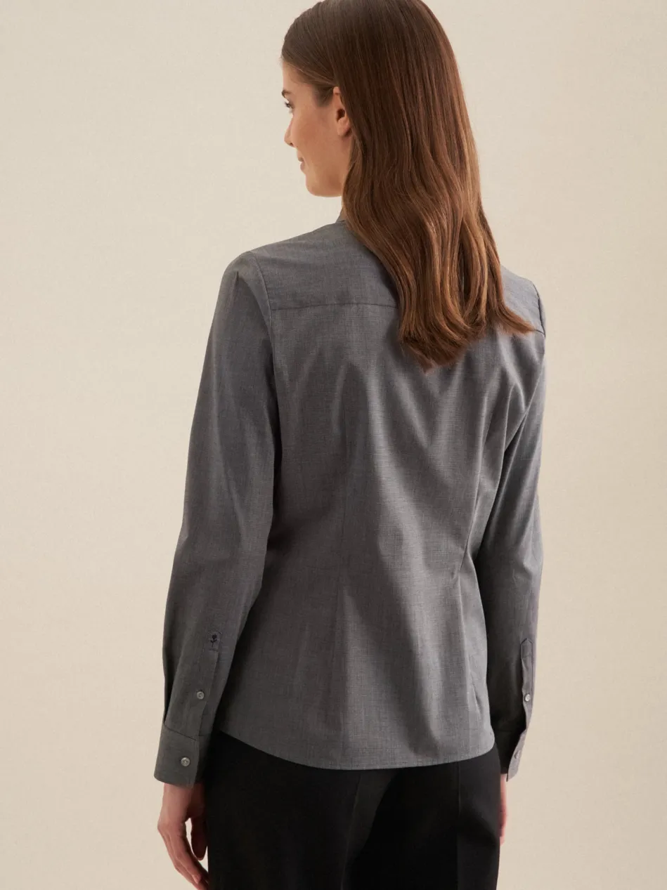 Damen Klassische Bluse - Uni