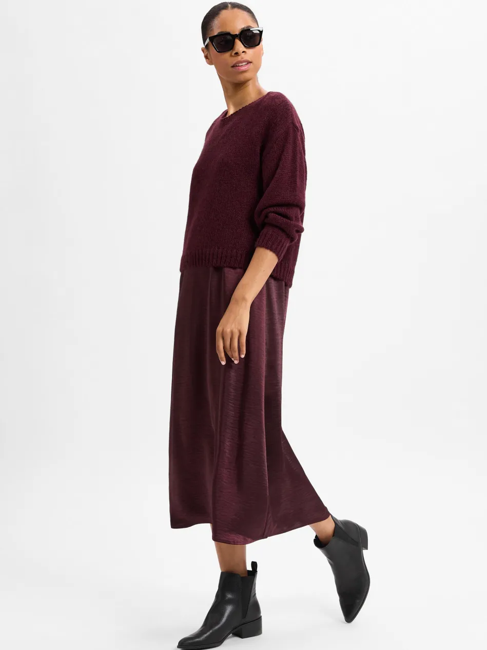 Damen Kleid-Pullover-Set mit Mohair-Anteil